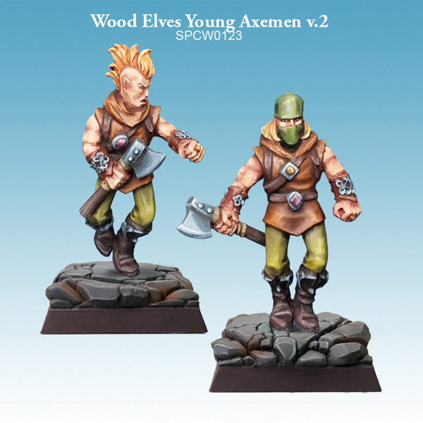 Wood Elves Young Axemen v.2 - SpellCrow - SPCW0123