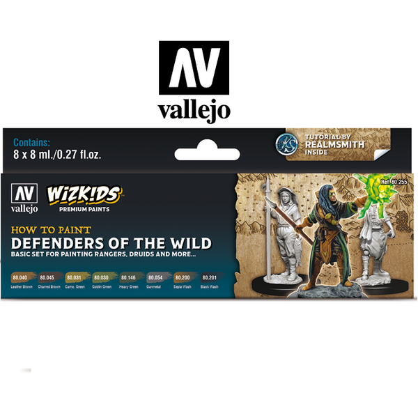 Defenders of the Wild - Vallejo Wizkids Paint Set - 80.255