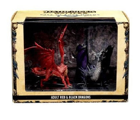 Pathfinder Battles City of Lost Omens - Adult Red & Black Dragons -97502