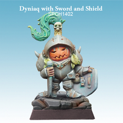 Dyniaq with Sword and Shield - SpellCrow - SPCH1705