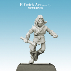 Elf with Axe (ver. 1) - SpellCrow - SPCH0108