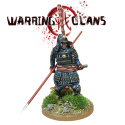 Samurai in full armour with Yari - SAM007 - Warring Clans