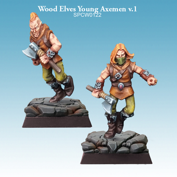 Wood Elves Young Axemen v.1 - SpellCrow - SPCW0122