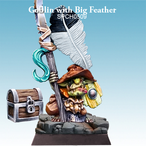 Goblin with Big Feather - SpellCrow - SPCH0509