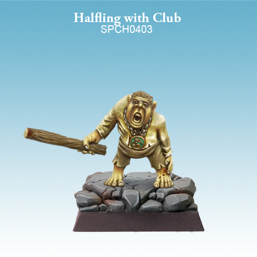 Halfling Darkling with Club - SpellCrow - SPCH0403