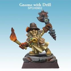 Gnome with Drill - SpellCrow - SPCH0902