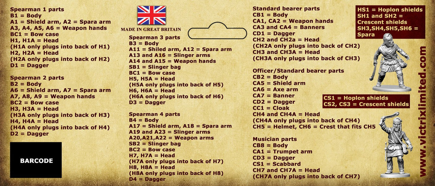 Persian Unarmoured Spearman - Victrix - VXA042