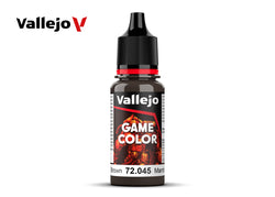 Vallejo Charred Brown Game Color Hobby Paint 18Ml