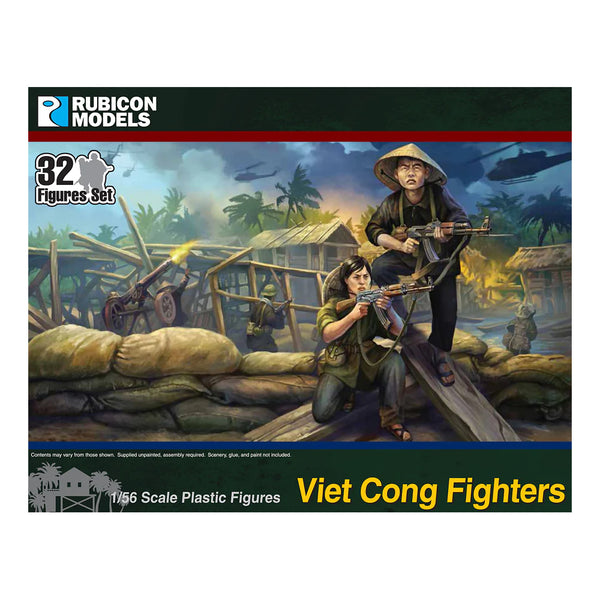 Viet Cong Fighters Set - Rubicon 1/56 Scale Miniatures