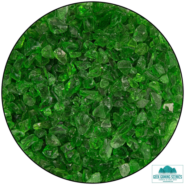 A bag of varied shaped glass chippings by Geek Gaming Scenics,