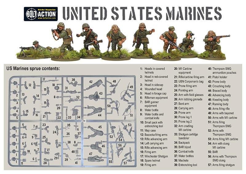 US Marines WWII for the Pacific Theatre - Bolt Action