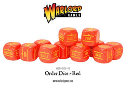 BA Orders Dice - Red (Bolt Action) :www.mightylancergames.co.uk