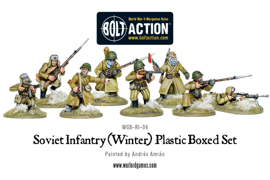Soviet Infantry (Winter) WWII - Bolt Action :www.mightylancergames.co.uk 