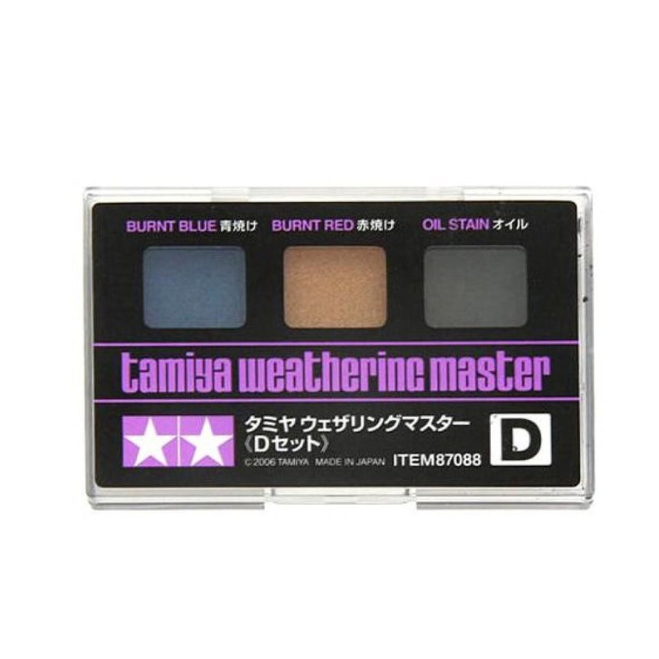 Tamiya Weathering Master Burnt Blue/Burnt Red/Oil Stains