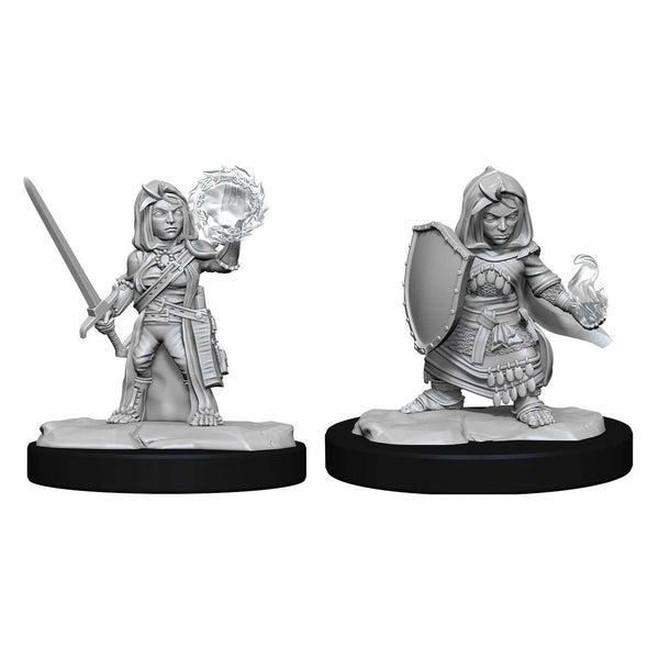 Halfling Cleric Female Pathfinder Battles Deepcuts Unpainted Miniatures