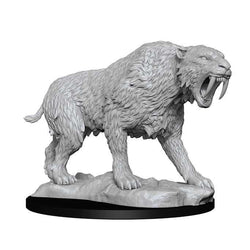 Saber-Toothed Tiger Wizkids Deep Cuts Unpainted Miniatures