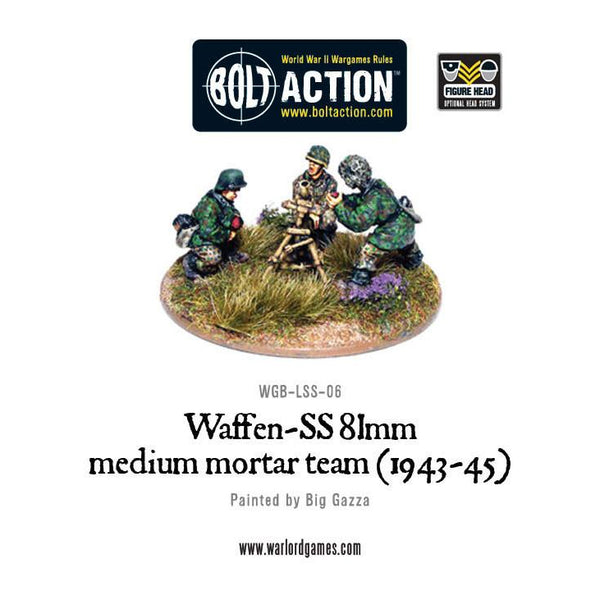 Waffen SS 81mm Medium Mortar Team Bolt Action Miniatures