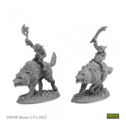07041 Goblin Wolfriders RPG Minis - Bones USA