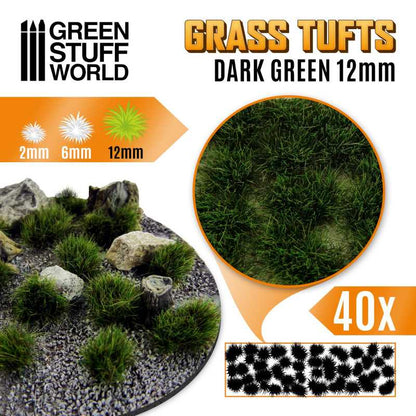 Grass Tufts XL - Dark Green - 1349- Green Stuff World