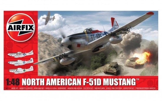 North American F-51D Mustang 1/48 Airfix :www.mightylancergames.co.uk
