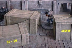 Wooden Crates x3 Set 2