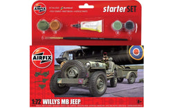 Airfix 1:72 - Willys MB Jeep Starter Set (A55117)