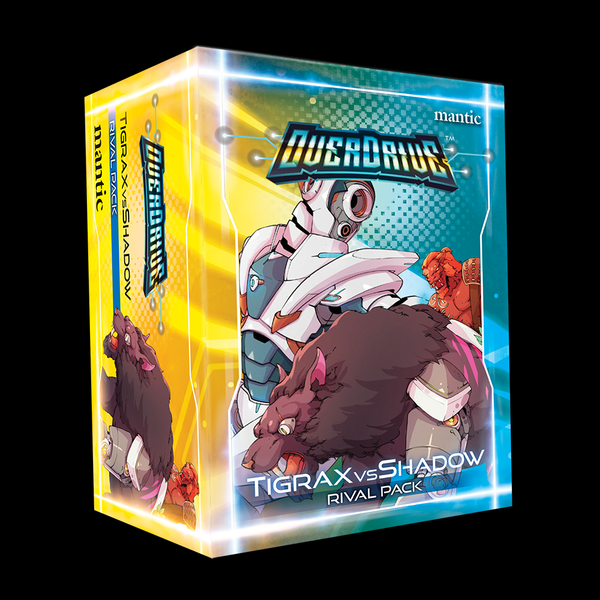 Overdrive Tigrax vs Shadow Rival Pack - box art showing a wolf and a robot 