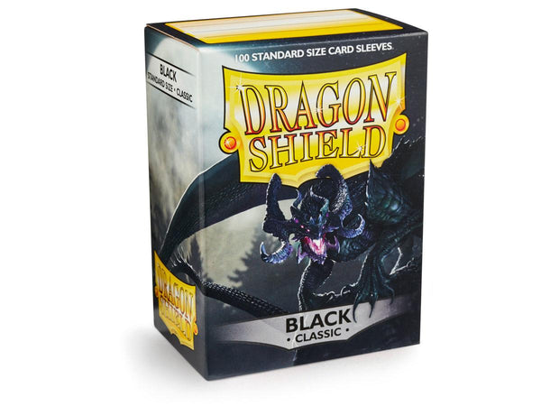 Dragon Shield Classic Black – 100 Standard Size Card Sleeves: www.mightylancergames.co.uk