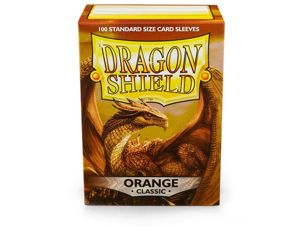 Dragon Shield Classic Orange – 100 Standard Size Card Sleeves. www.mightylancergames.co.uk