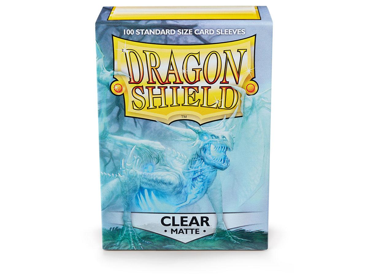 Dragon Shield Clear Matte– 100 Standard Size Card Sleeves