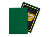 Dragon Shield Matte Green  – 100 Standard Size Card Sleeves