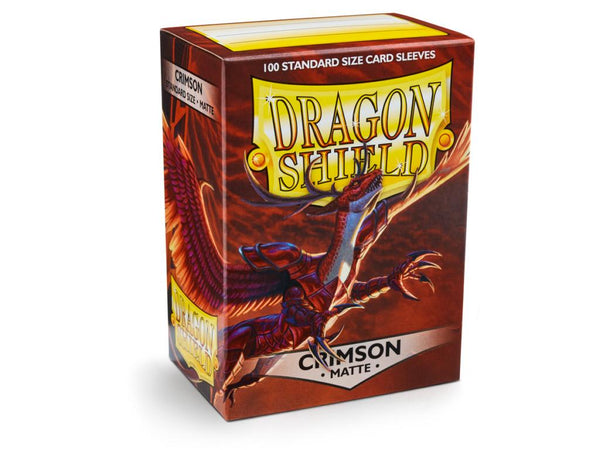 Dragon Shield Matte Crimson - 100 Standard Size Card Sleeves