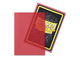 Dragon Shield Clear Matte Red – 100 Standard Size Card Sleeves