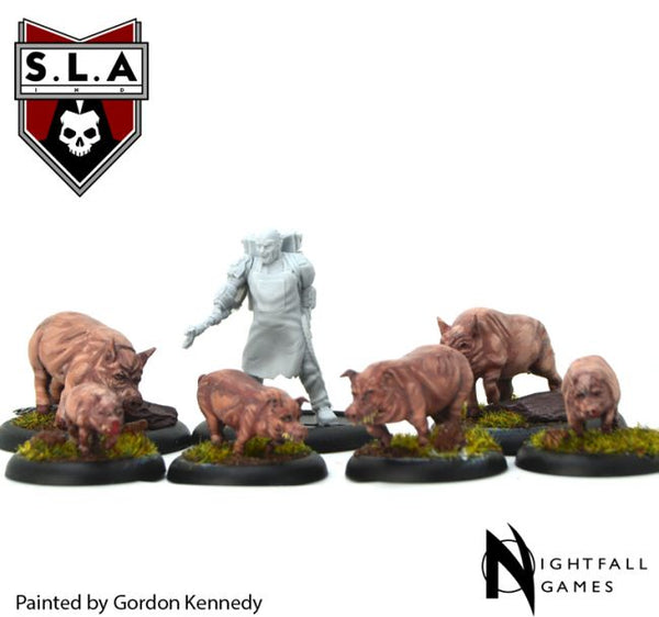 Cannibal Wrangler & Pigs Expansion - S.L.A  Cannibal Sector 1 :www.mightylancergames.co.uk