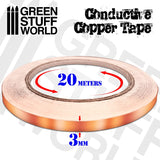 Conductive Copper Tape 3mm x 20m (2165) - Green Stuff World