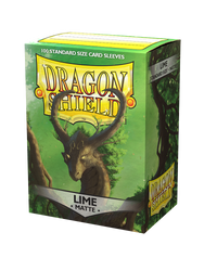 Dragon Shield Matte Lime Green  – 100 Standard Size Card Sleeves
