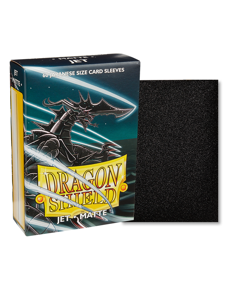 Dragon Shield Jet Matte Japanese Size Sleeves x 60