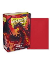 Dragon Shield Ruby Matte Japanese Size Sleeves x60