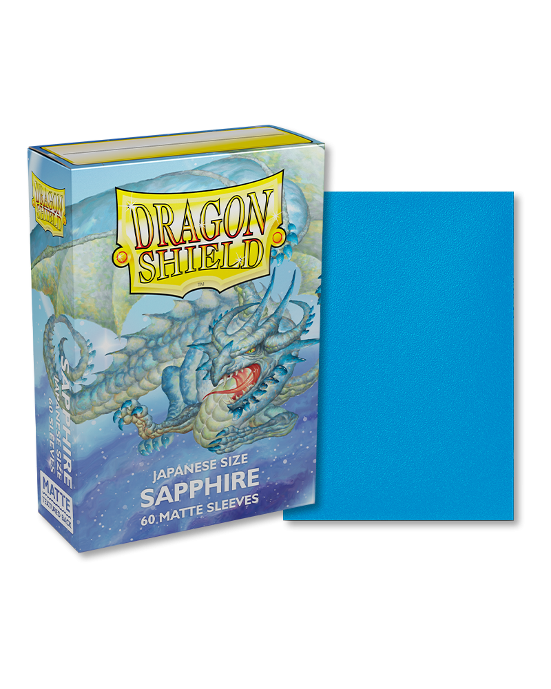 Dragon Shield Sapphire Matte Japanese Size Sleeves x60