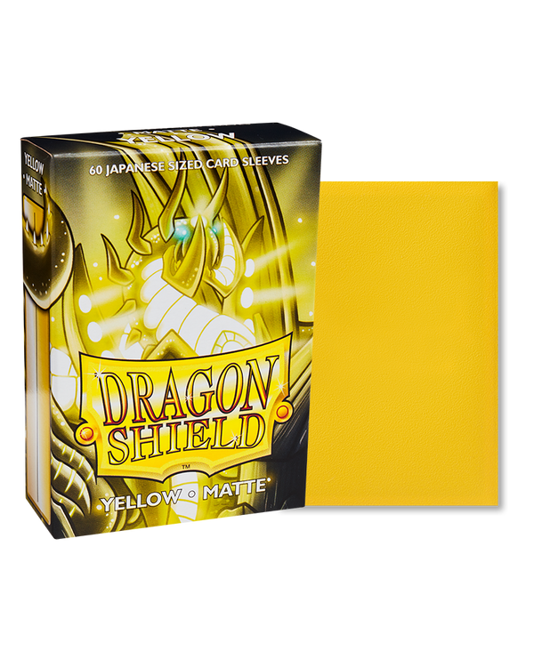 Dragon Shield Yellow Matte Japanese Size Sleeves x60