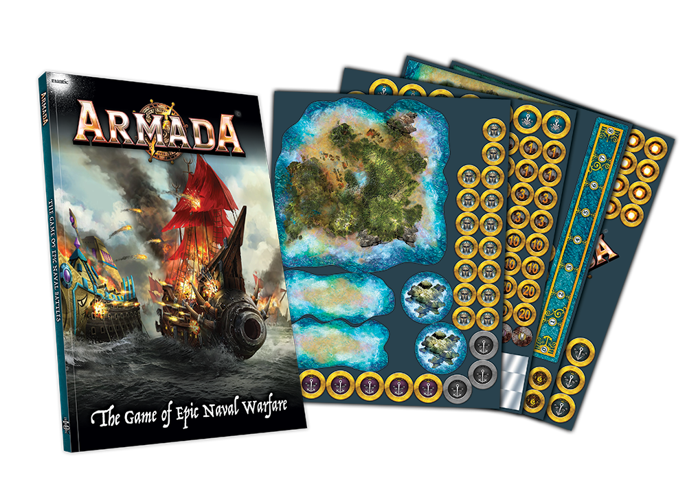 Armada Rulebook and Counter Set - Naval Combat in the Kings of War Universe