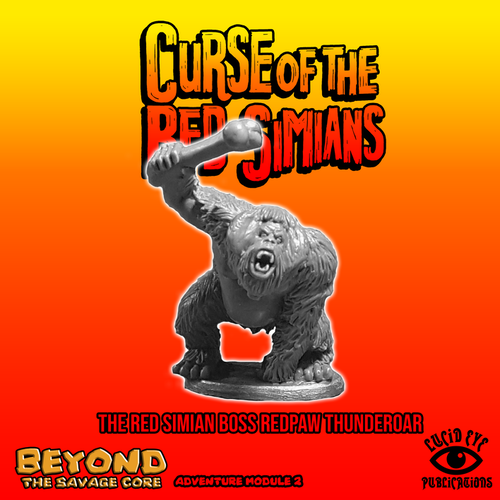Redpaw Thunderroar - Red Simians: www.mightylancergames.co.uk
