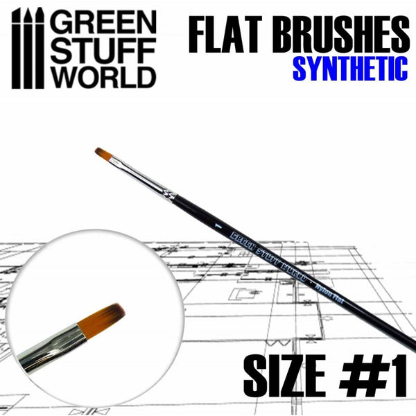 Flat Synthetic Brush Size 1 - GSW