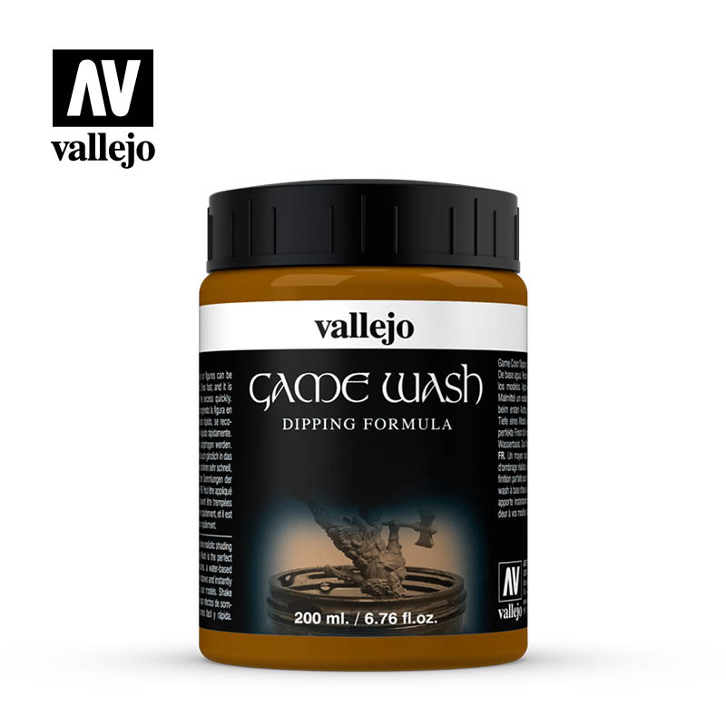 Sepia Wash Dipping Formula 73.300 (200ml tub) - Vallejo Game Wash