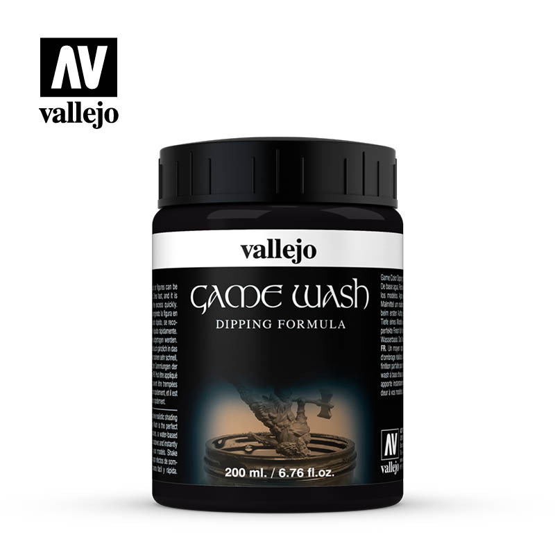 Black Wash Dipping Formula 73.301 (200ml tub) - Vallejo Game Wash