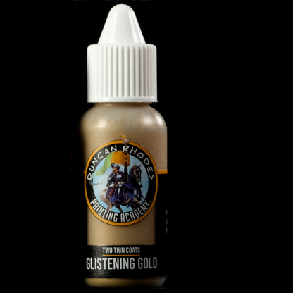 Glistening Gold Duncan Rhodes Painting Academy Two Thin Coats paint.