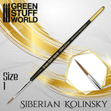 size 1 paint brush gold series 