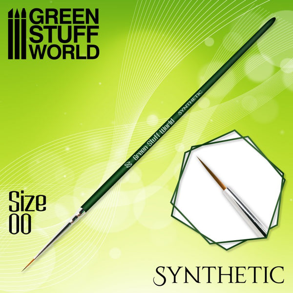 Size 00 - GREEN SERIES Synthetic Brush- Green Stuff World
