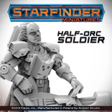 Half Orc Soldier - Starfinder Miniatures