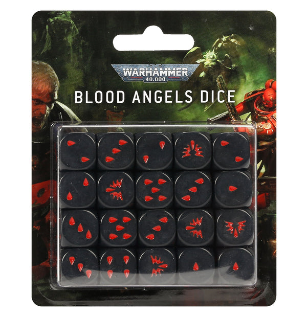 Blood Angels Dice  (Warhammer 40,000) :www.mightylancergames.co.uk